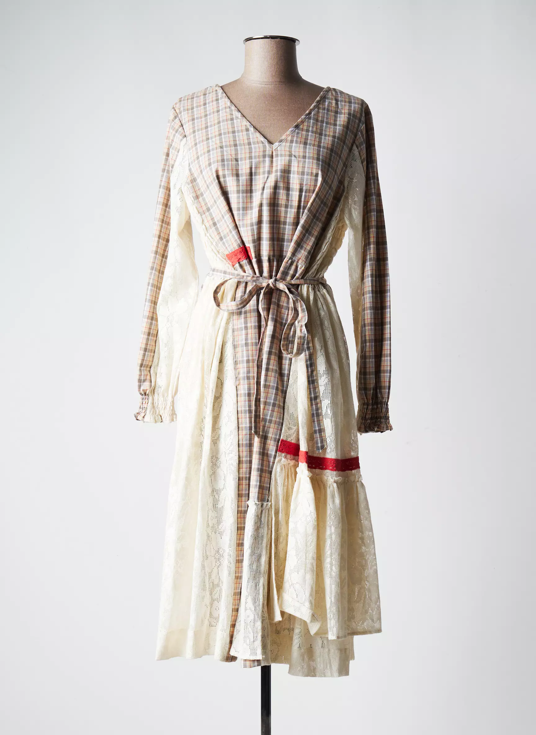 Rhum Raisin Robes Mi Longues Femme couleur beige