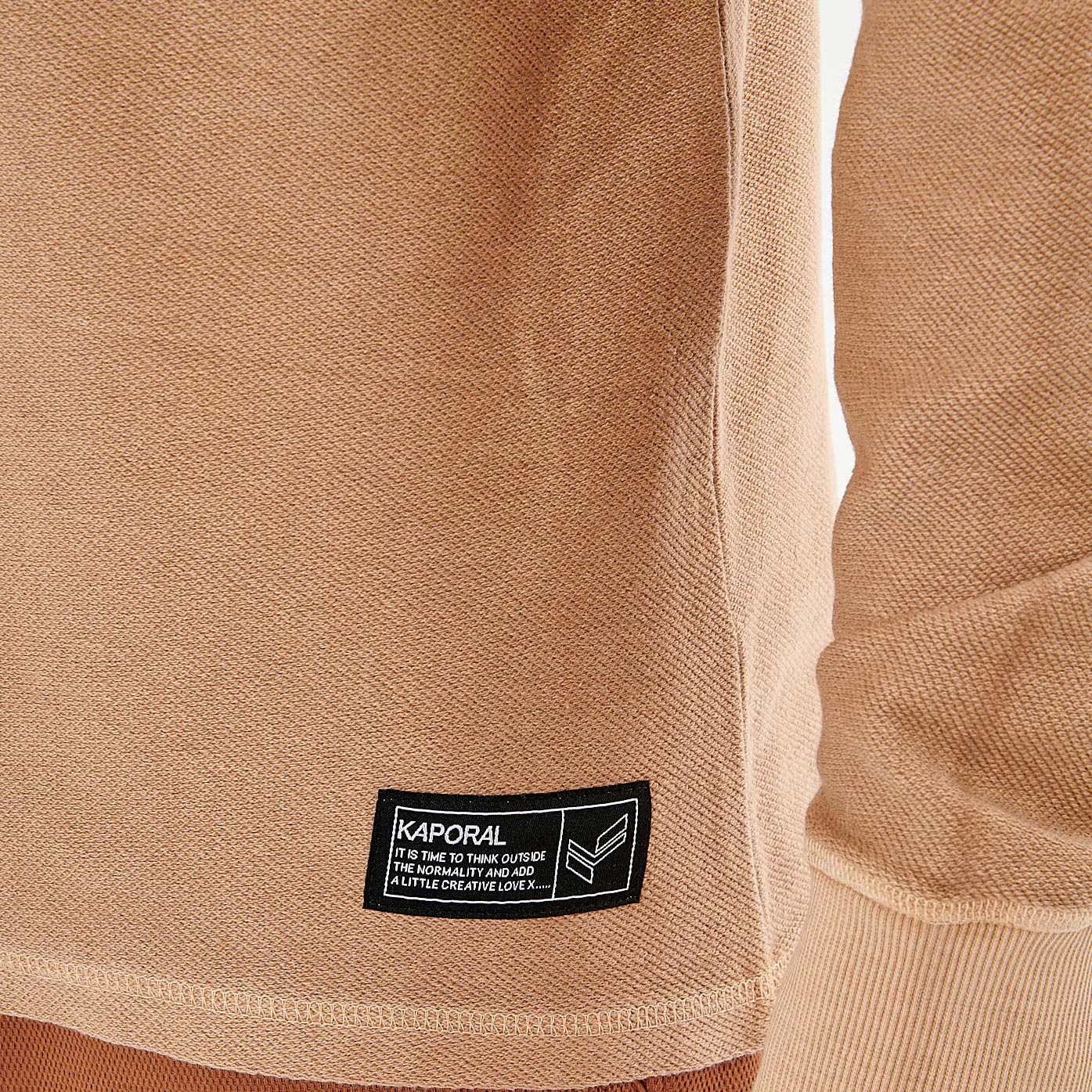 TAPOK  T-shirt beige homme 100% coton