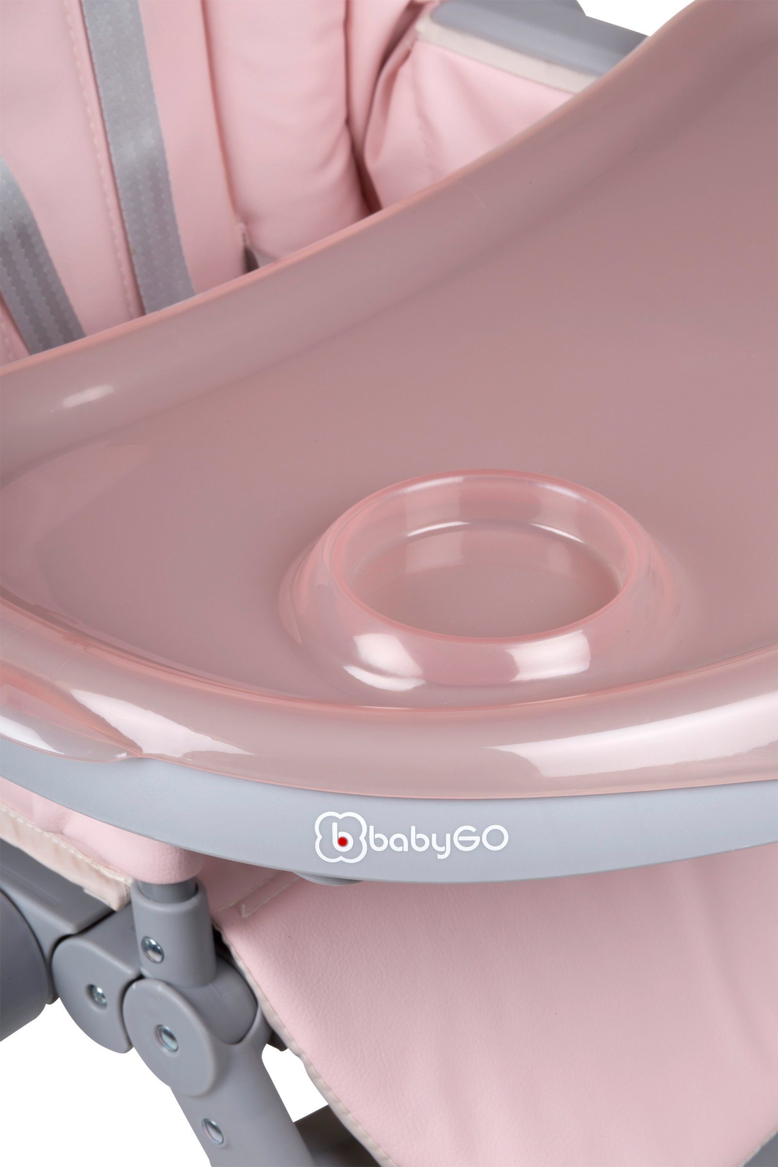 BabyGo Hochstuhl Divan, pink, platzsparend zusammenklappbar