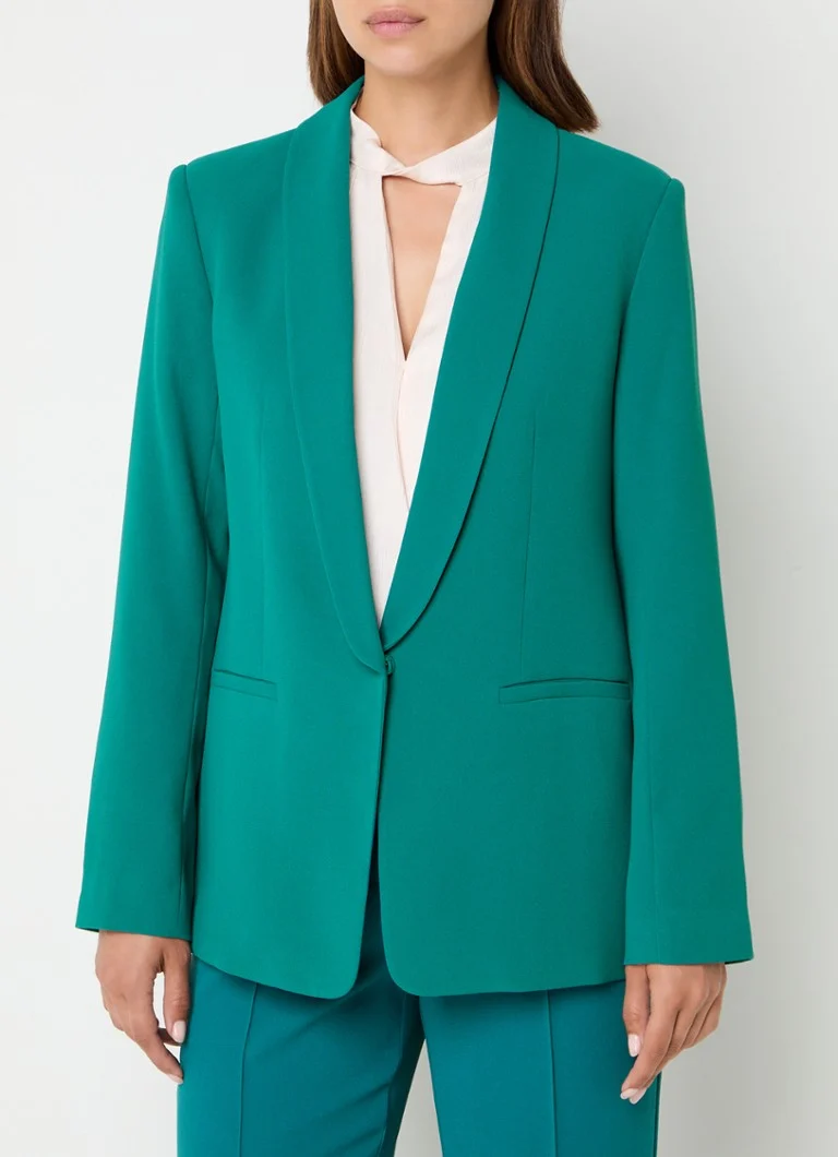 Claudia Sträter Blazer with welt pockets and shoulder pads
