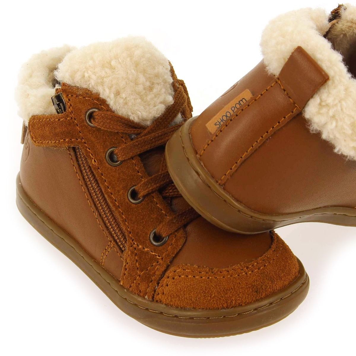 Shoopom  BOUBA ZIP WOOL H23 - Camel
