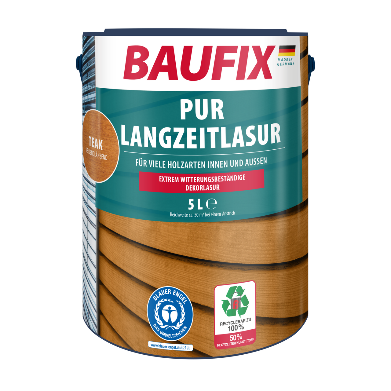 Baufix PUR-Langzeitlasur teak