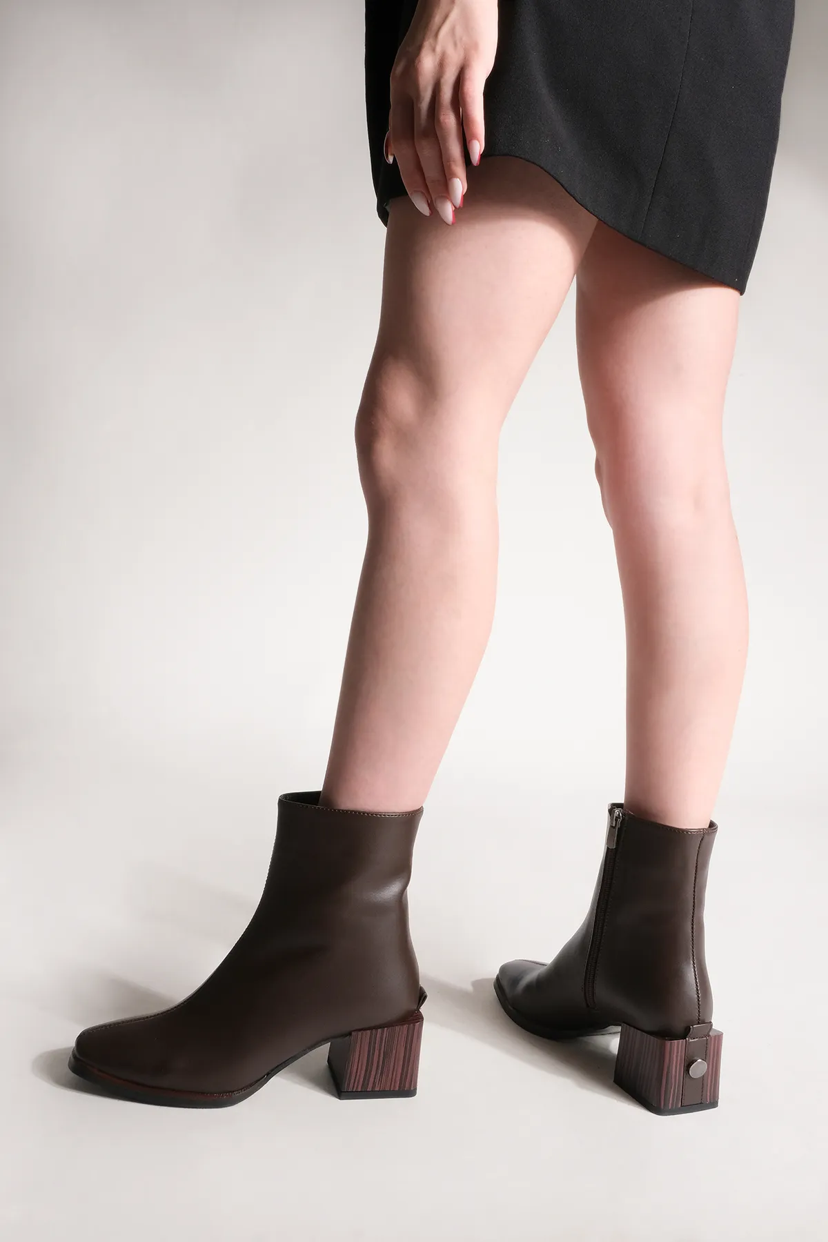 Marjin  Stiefelette - Braun - Blockabsatz