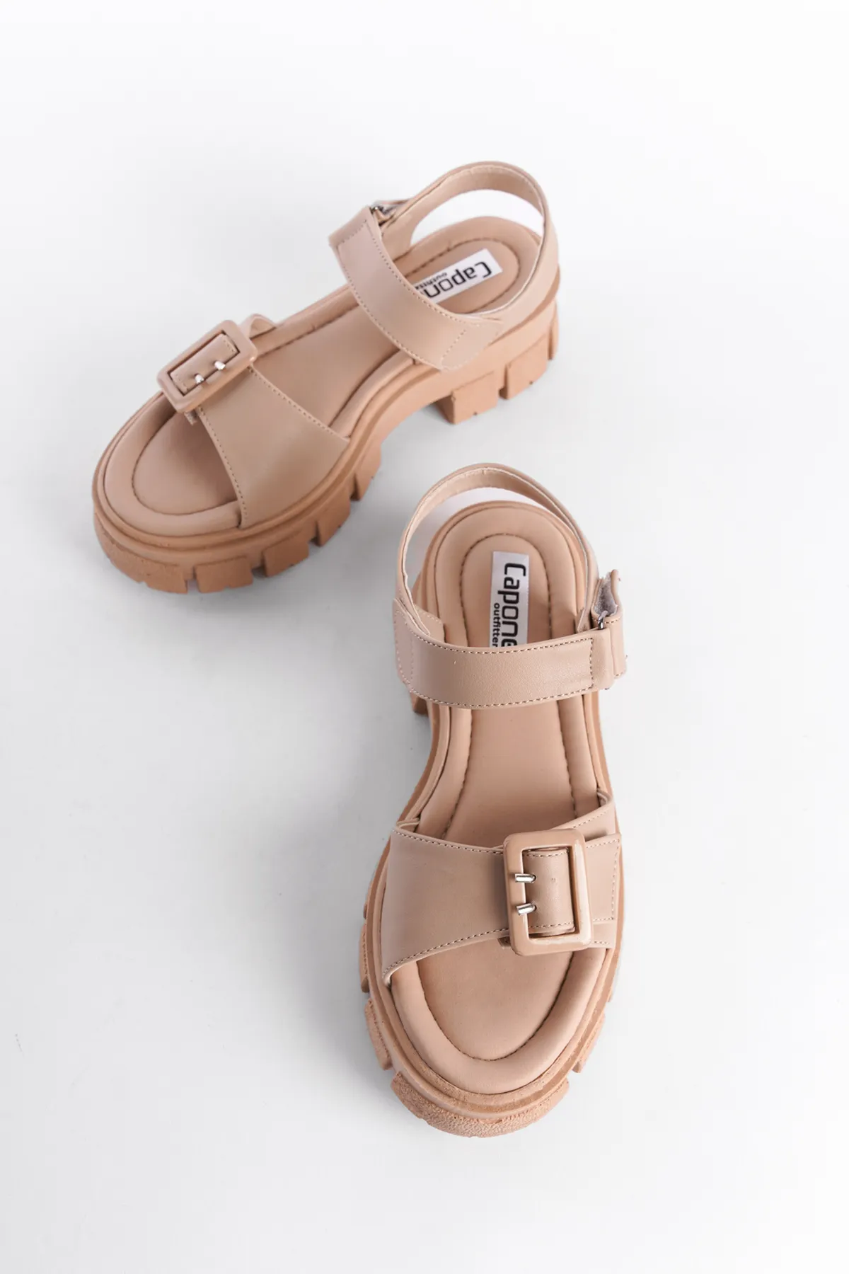 Capone Outfitters  Sandalette - Braun - Blockabsatz
