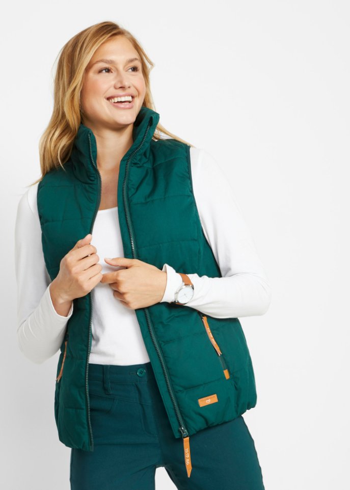 Outdoor-Weste mit Stehkragen