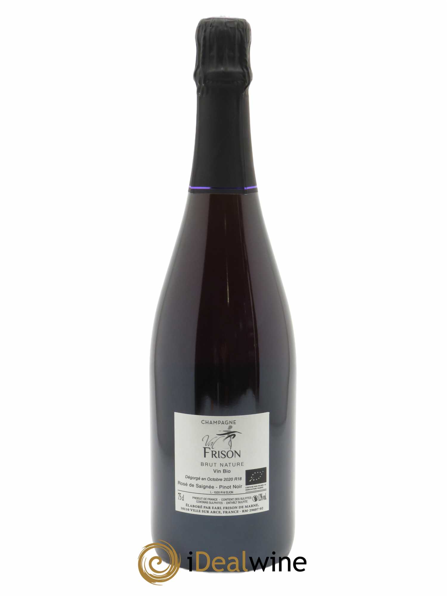 Elion Brut Nature Val Frison  2018 - Lot de 1 Bouteille
