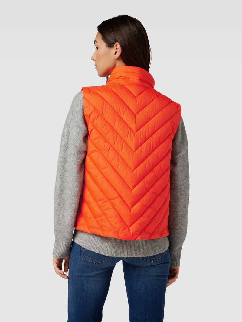 Steppweste mit Reißverschluss Modell 'Palassy' in orange