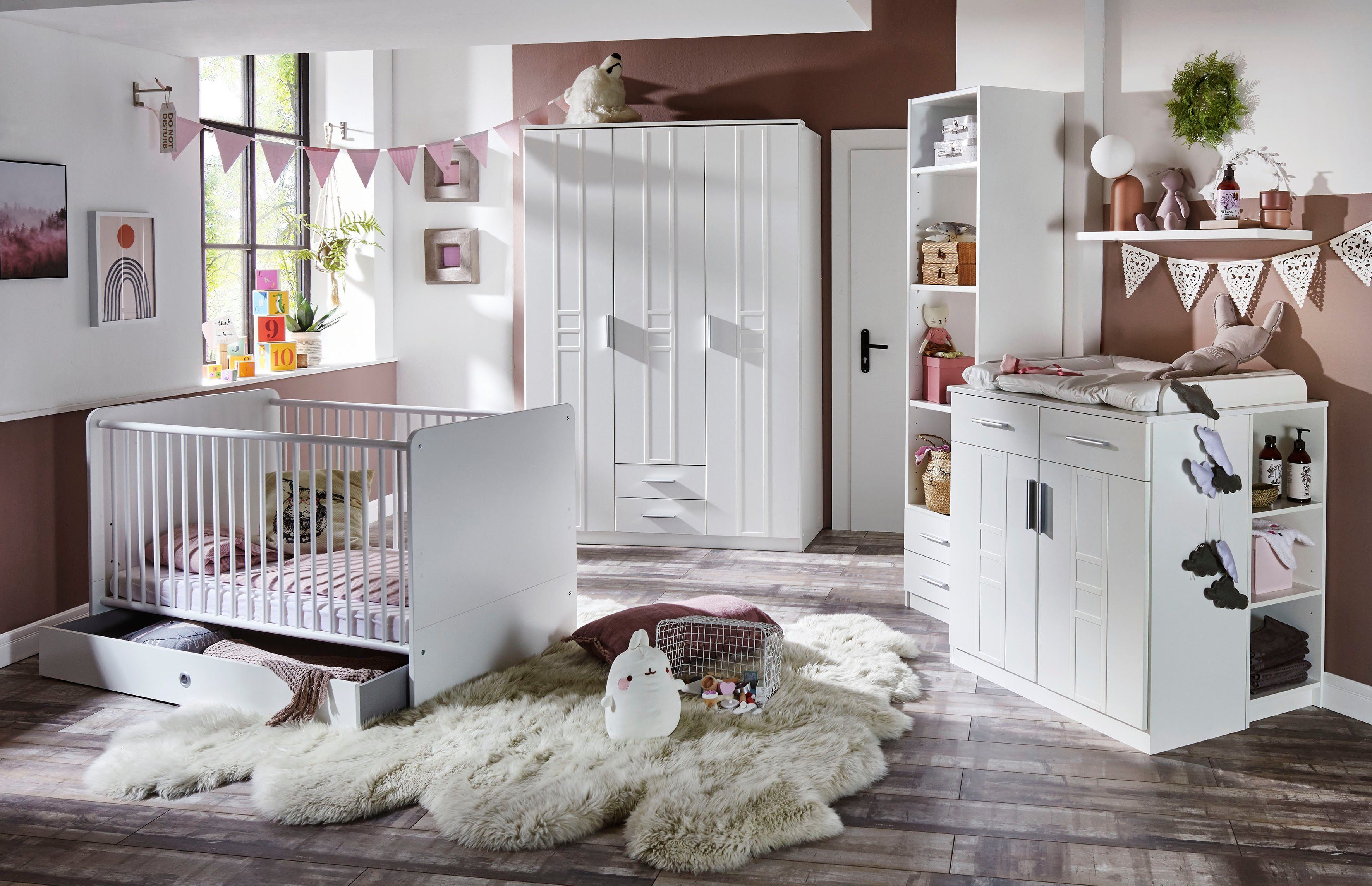 Wimex Babyzimmer-Komplettset Borkum, (3-St)