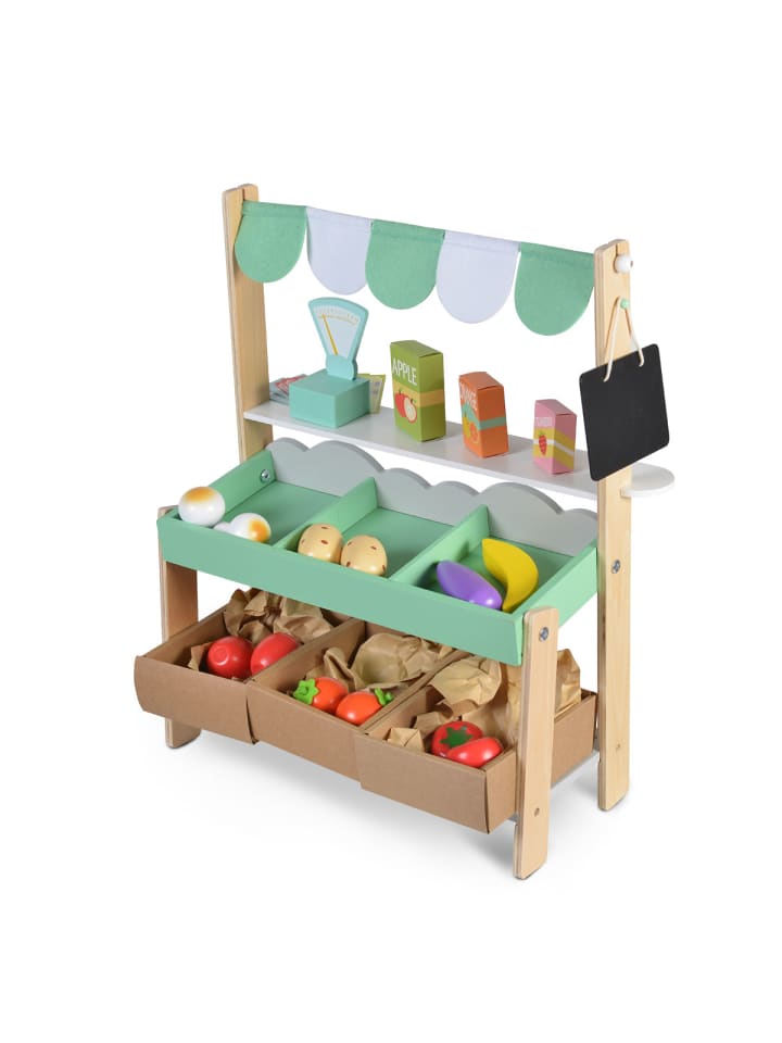 Moni Kinder Marktstand 4425 Holz in grün günstig kaufen onesize
