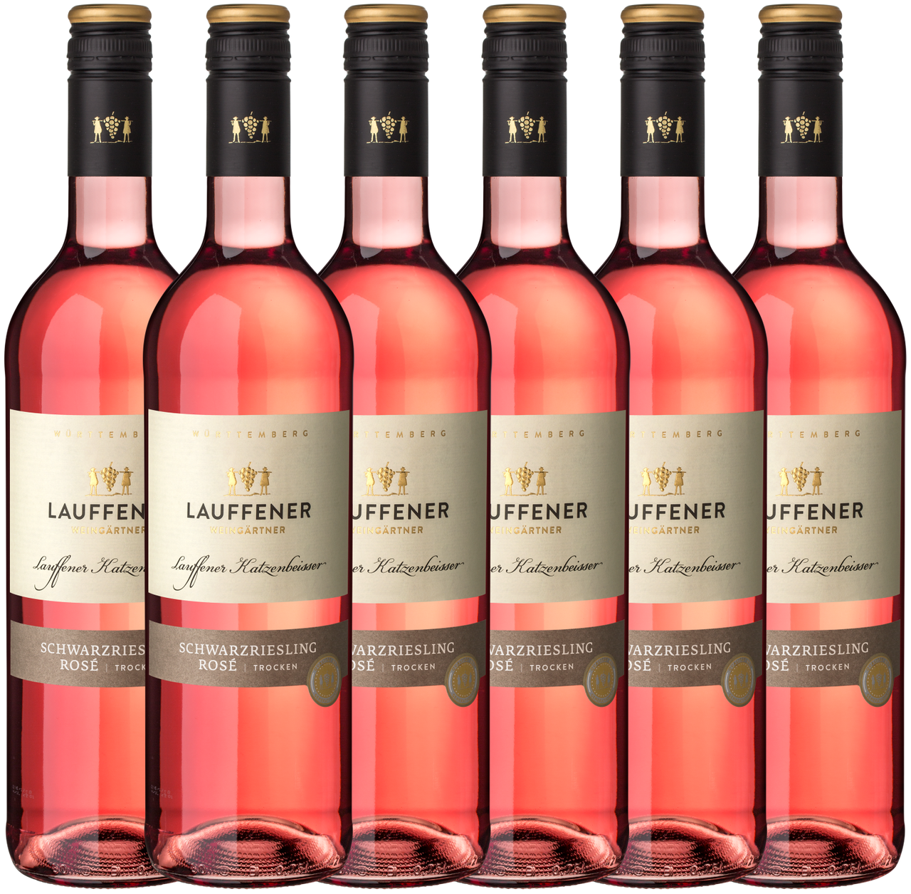 Lauffener Weingärtner eG Lauffener Katzenbeißer Schwarzriesling Rosé QbA trocken 0,75l - 6er Karton