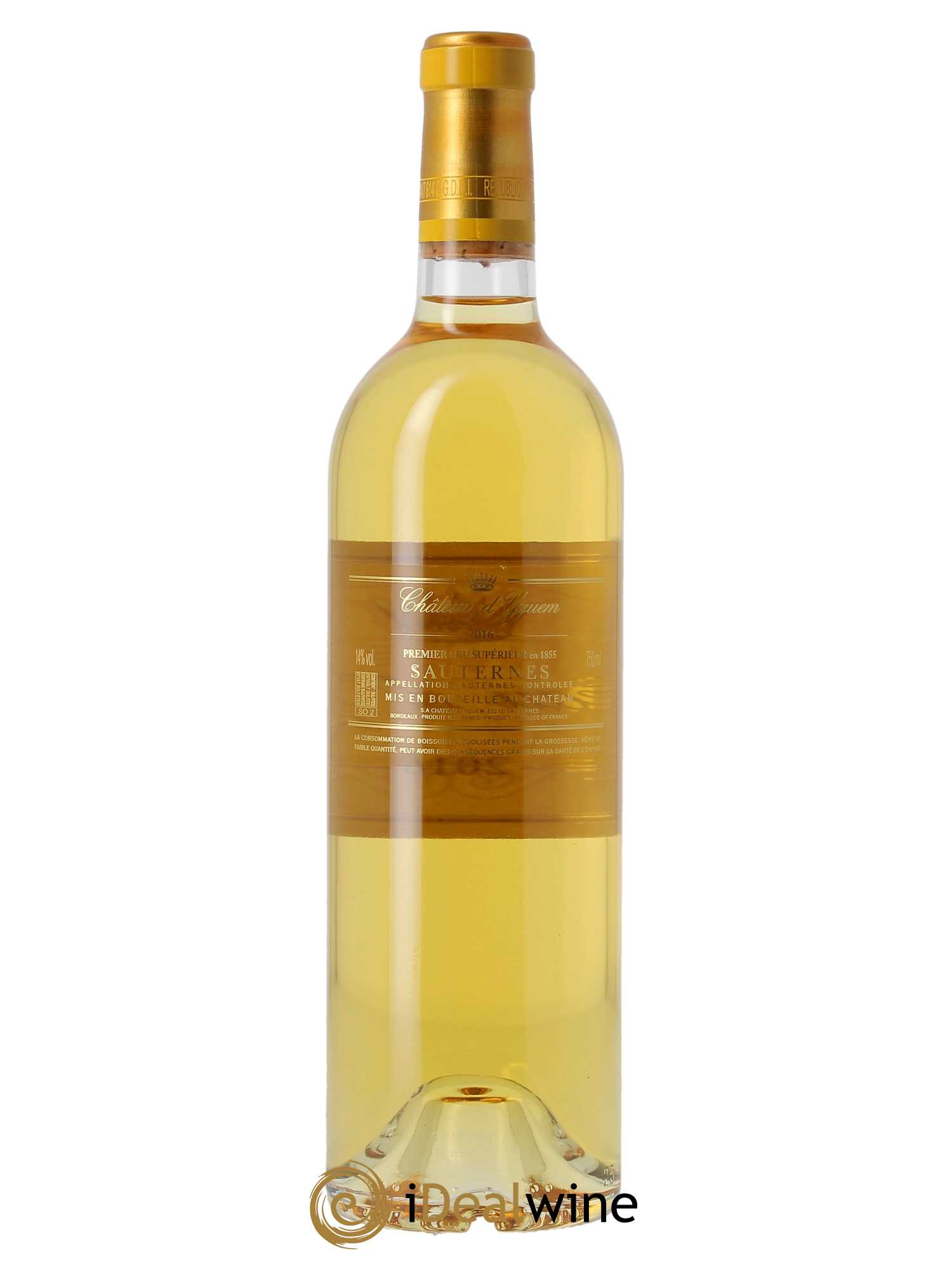 Château d'Yquem 1er Cru Classé Supérieur  2016 - Lot de 1 Bouteille