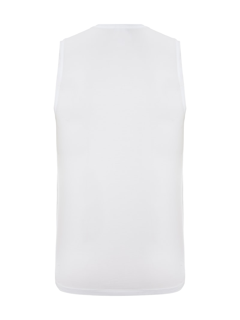 Tanktop aus Baumwolle mit Stretch-Anteil in weiß