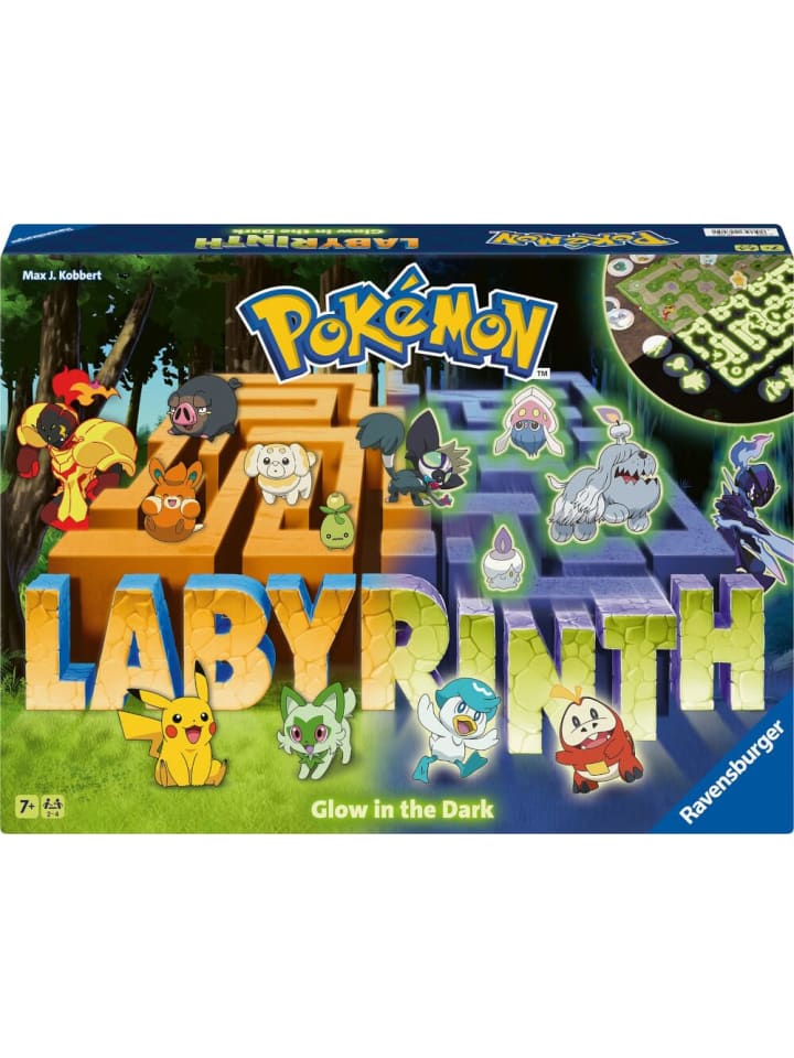 Ravensburger Gesellschaftsspiel Pokémon Labyrinth Glow in the Dark, ab 7 Jahre günstig kaufen onesize