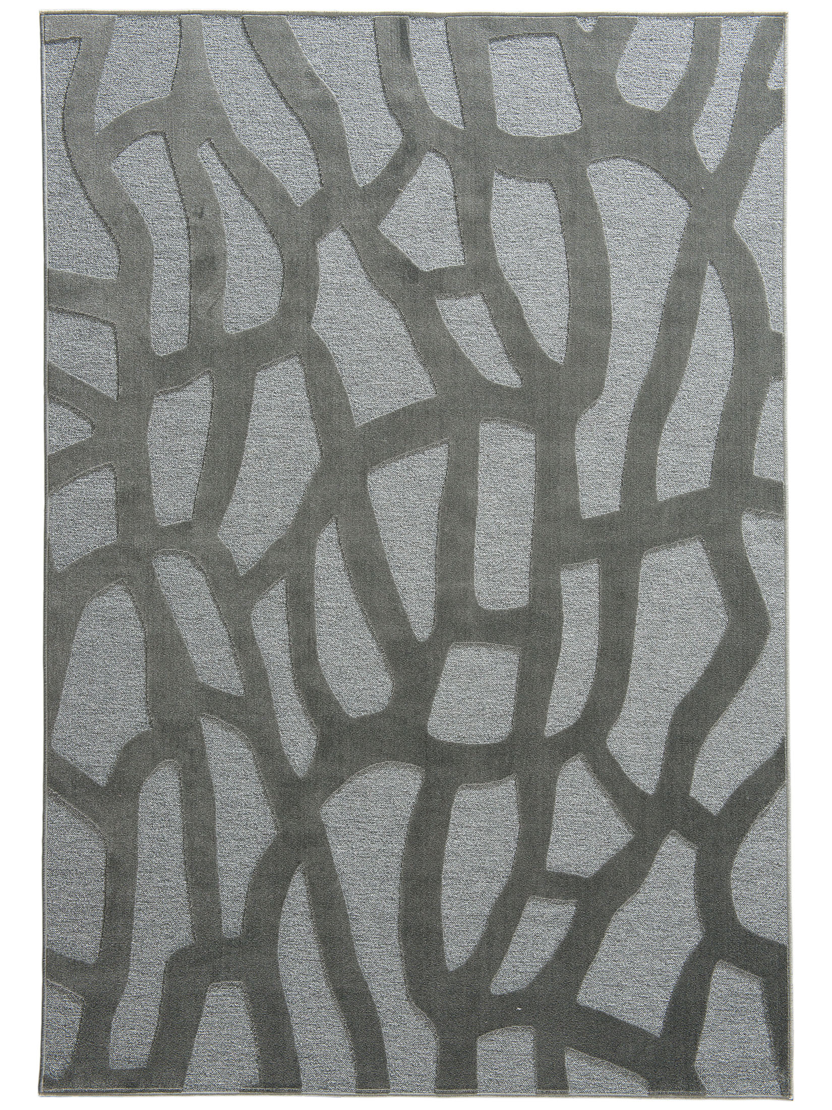 Oriana Moderner Teppich, Silber
