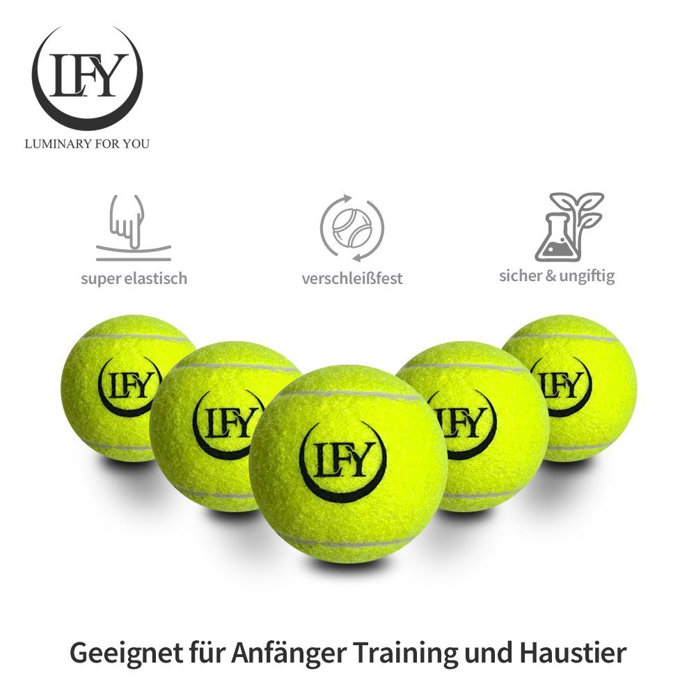 Luminary for you Tennisball LFY Luminary for you Tennisbälle 15 Stück inklusive Mesh-Tragetasche (15er-Set), Hochwertig verarbeitet