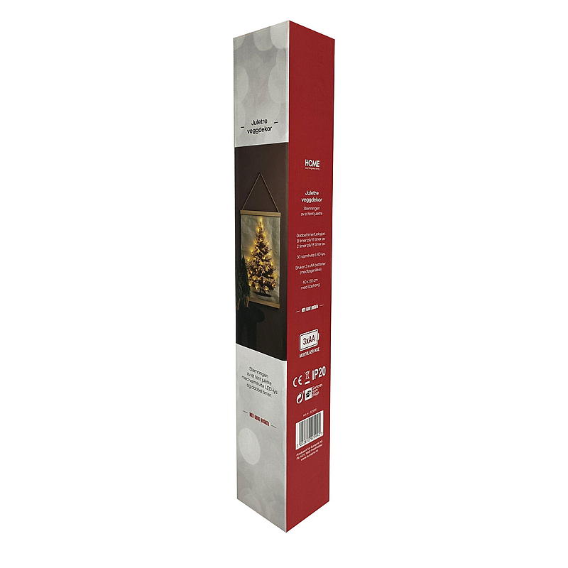 Home Veggdekor 40x60 cm LED juletre