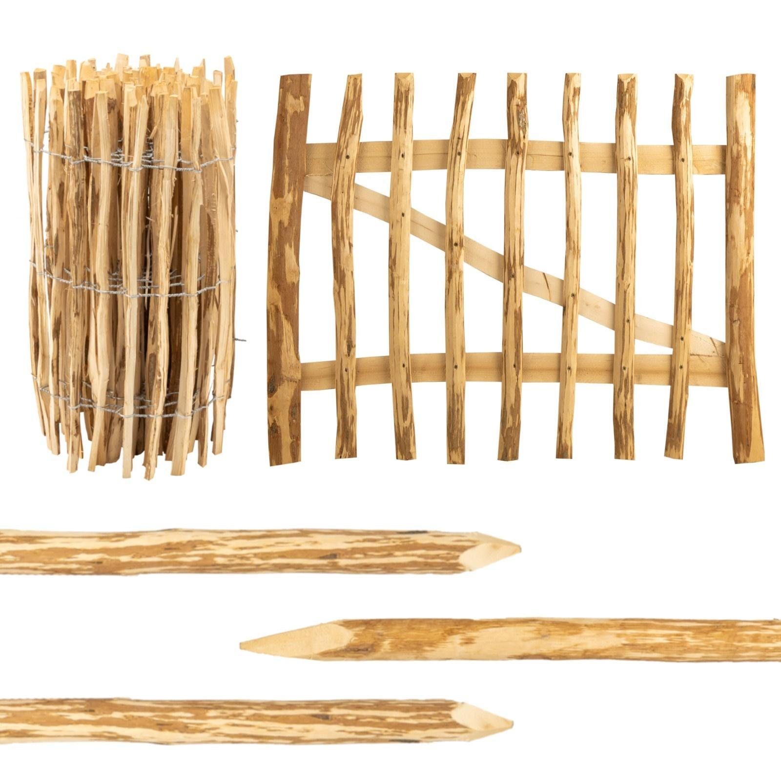 BooGardi Gartentor Staketentor Bausatz, (Höhe 30cm x Breite 100cm Lattenabstand 7-9cm · 168 Größen), Gartentür Holztor Staketenzaun Zauntor Gartenzaun