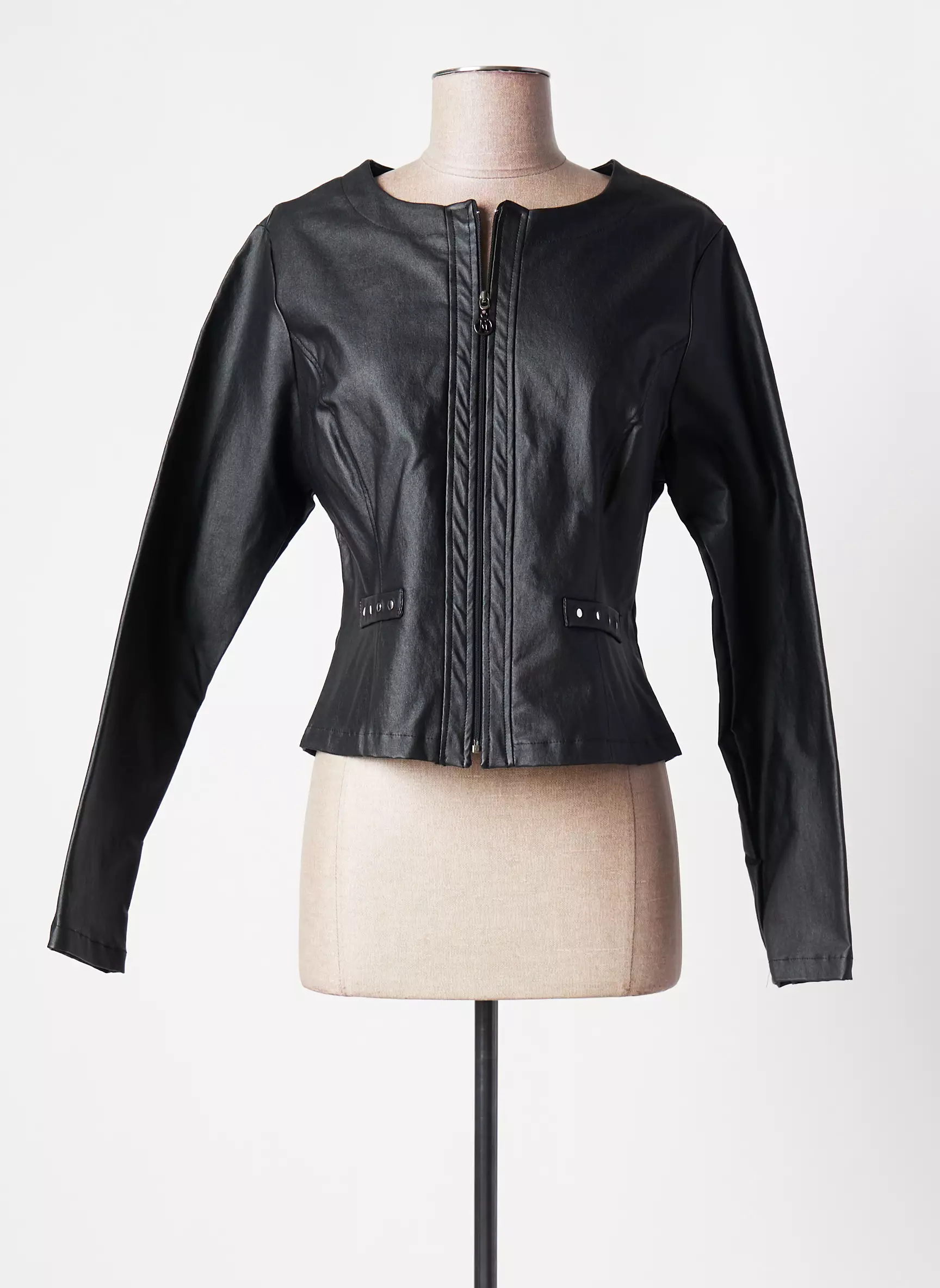 Maloka Vestesimilicuir Femme couleur noir