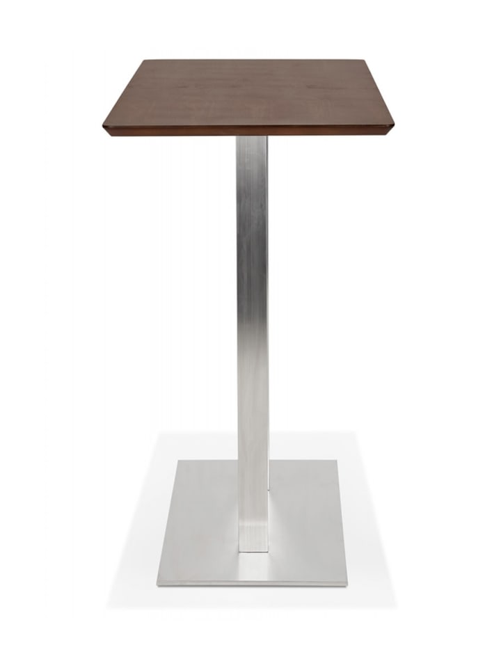 KADIMA DESIGN Stehtisch aus Holz und Metall mit Walnutt Optik | Elegant Modern in Braun günstig kaufen