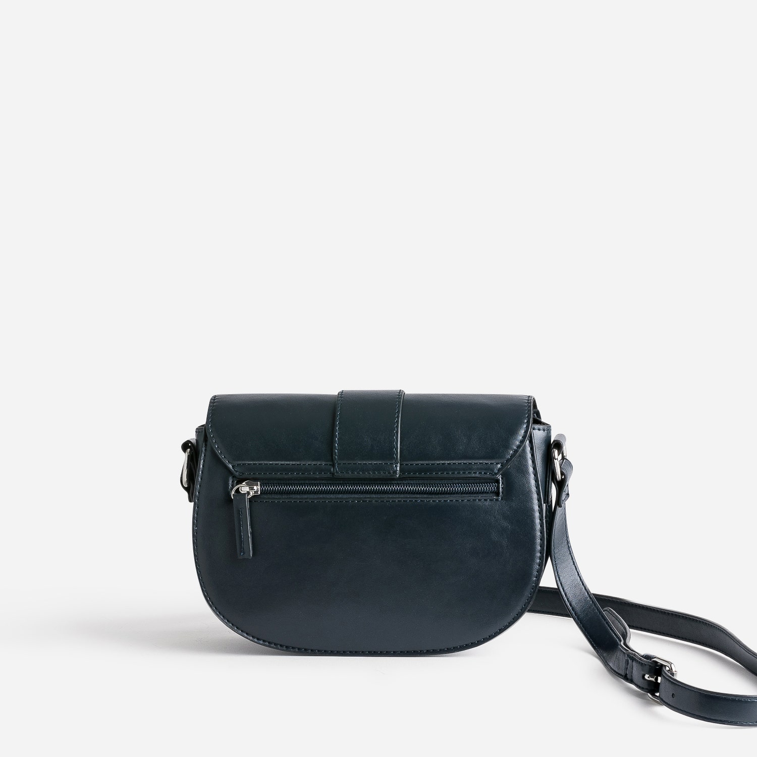 Sac bandoulière marine boucle façon écailles