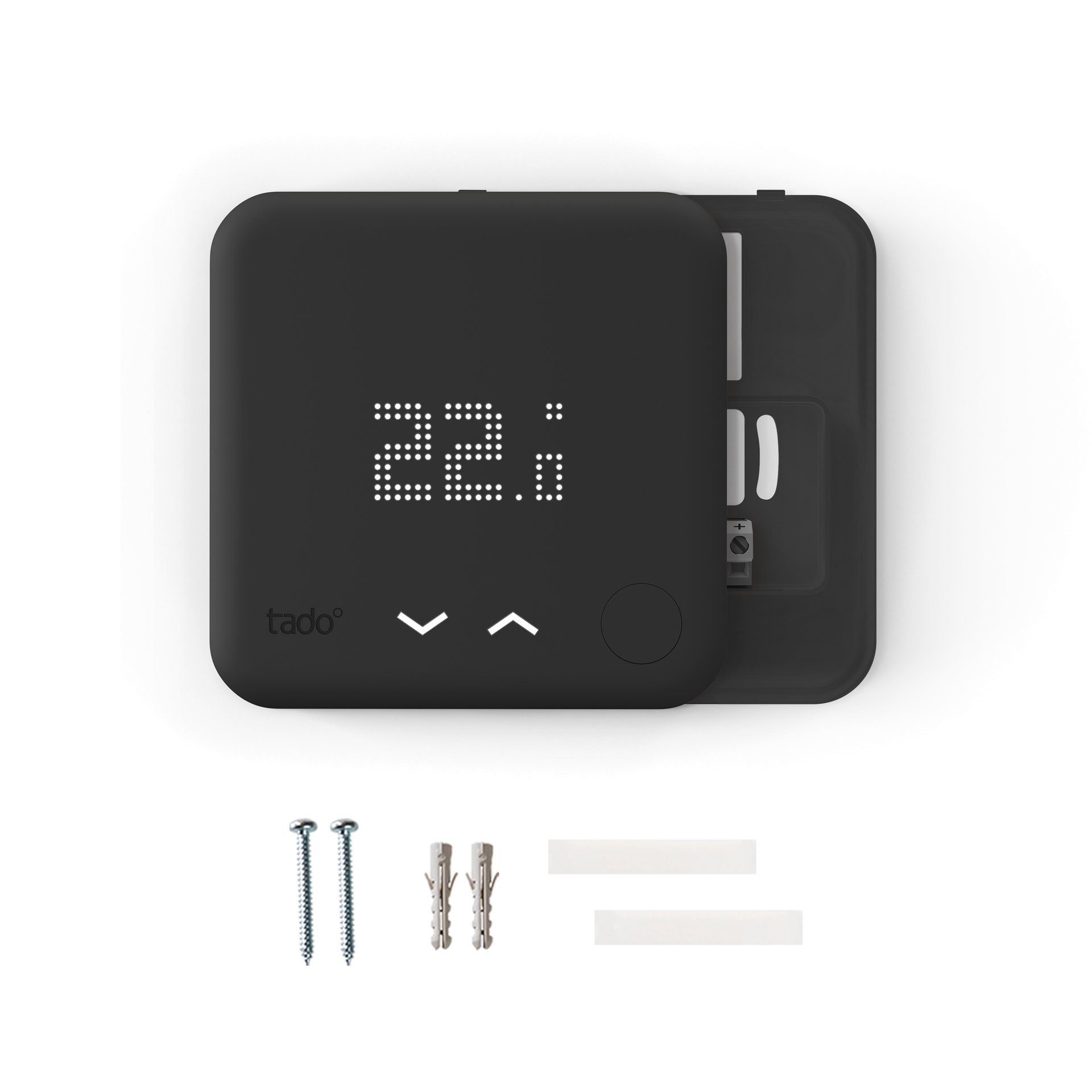 Tado Heizkörperthermostat Smartes Thermostat V3+ (Verkabelt) Black Edition