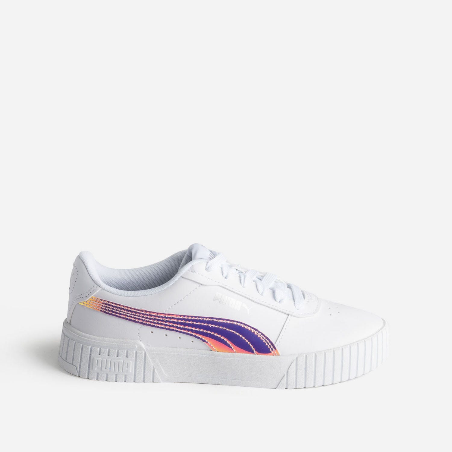 Tennis PUMA blanche et iridescente à plateforme