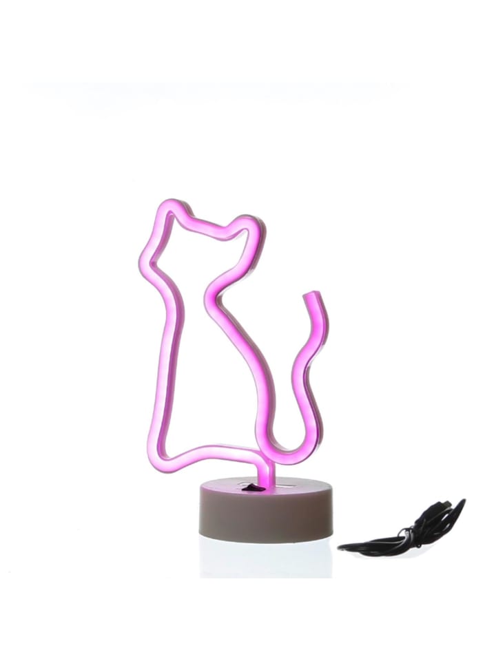SATISFIRE LED Neonlicht Dekofigur Katze H: 25cm in pink günstig kaufen onesize