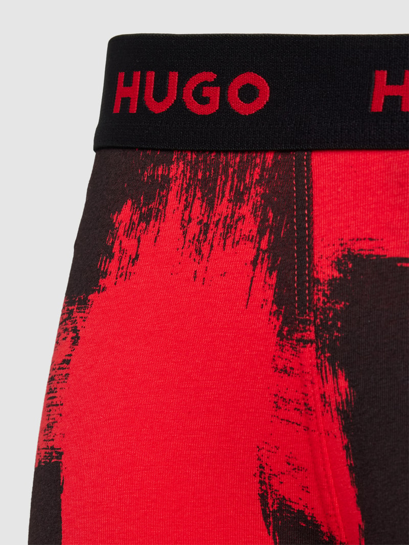 Trunks mit elastischem Label-Bund in rot