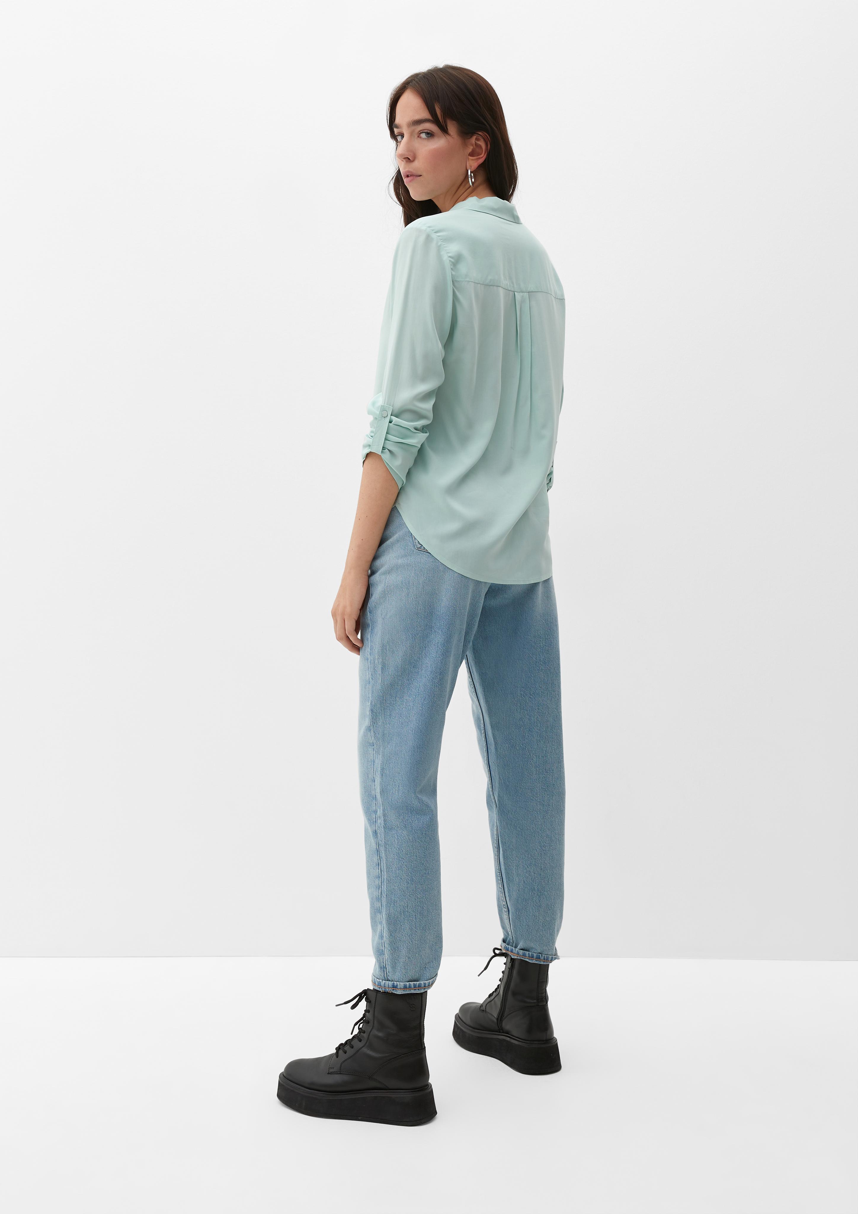 Viskosebluse mit Reverskragen  2124116-6092