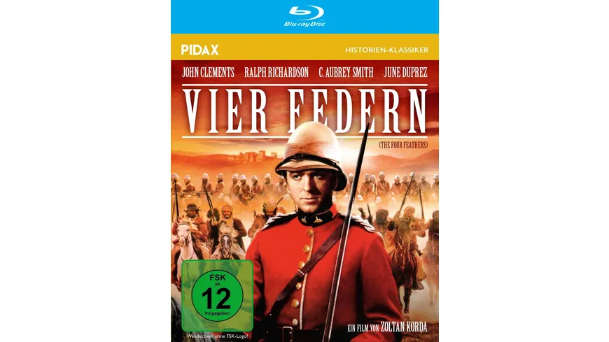 Vier Federn (The Four Feathers) / Aufwendig inszeniertes Abenteuer-Epos in brillanter HD-Qualität (Pidax Historien-Klassiker)