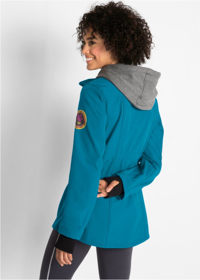 Softshell-Longjacke, 2 in 1-Optik