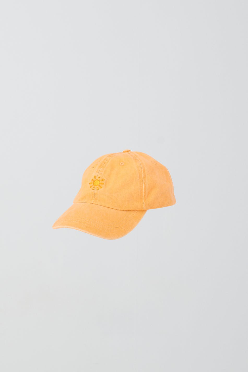 Washed cotton cap