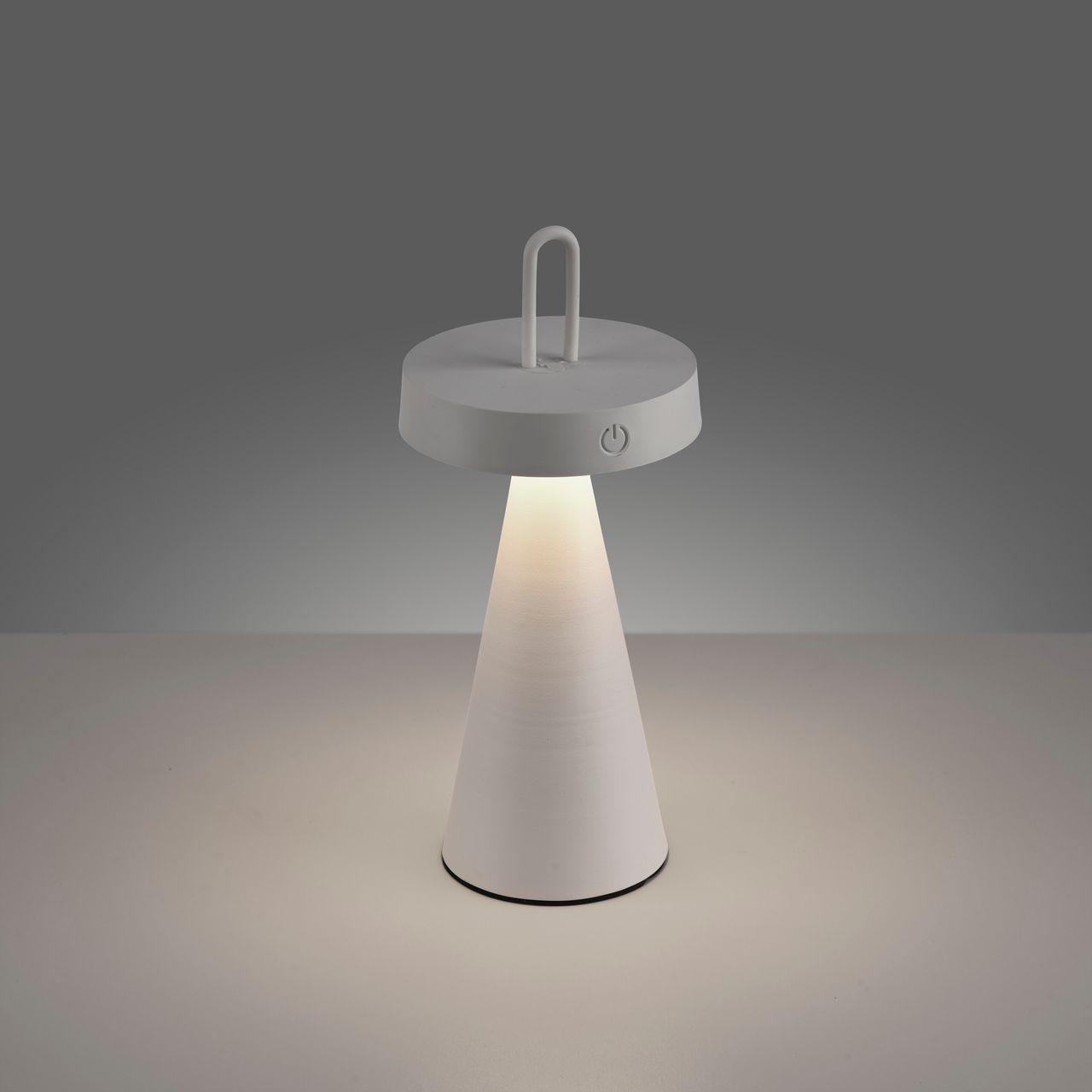 JUST LIGHT Akku Tischleuchte ALWA, 1x LED-Board/1,50Watt/2700Kelvin, IP44, Greige