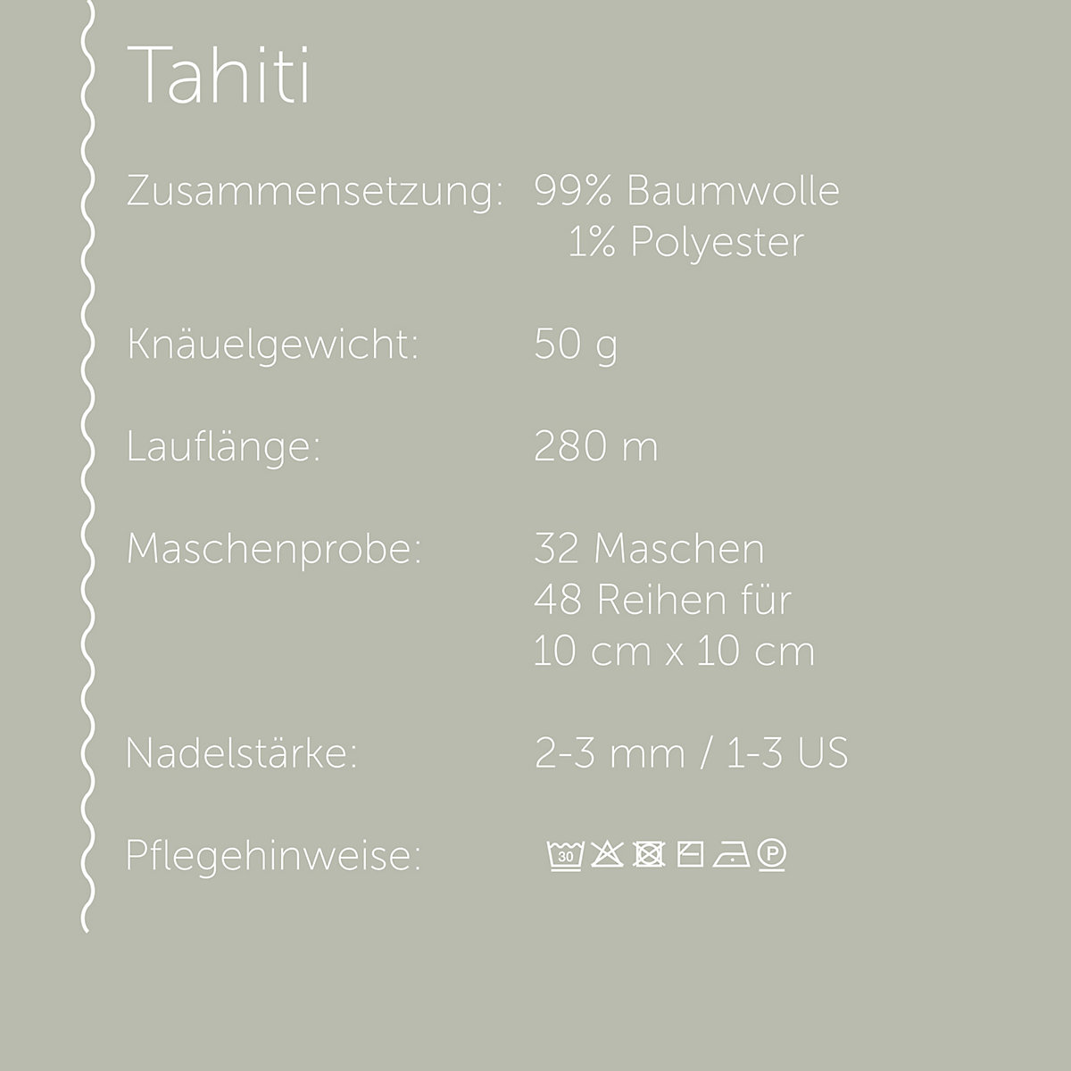 Handstrickgarne Tahiti, 50g Jeans