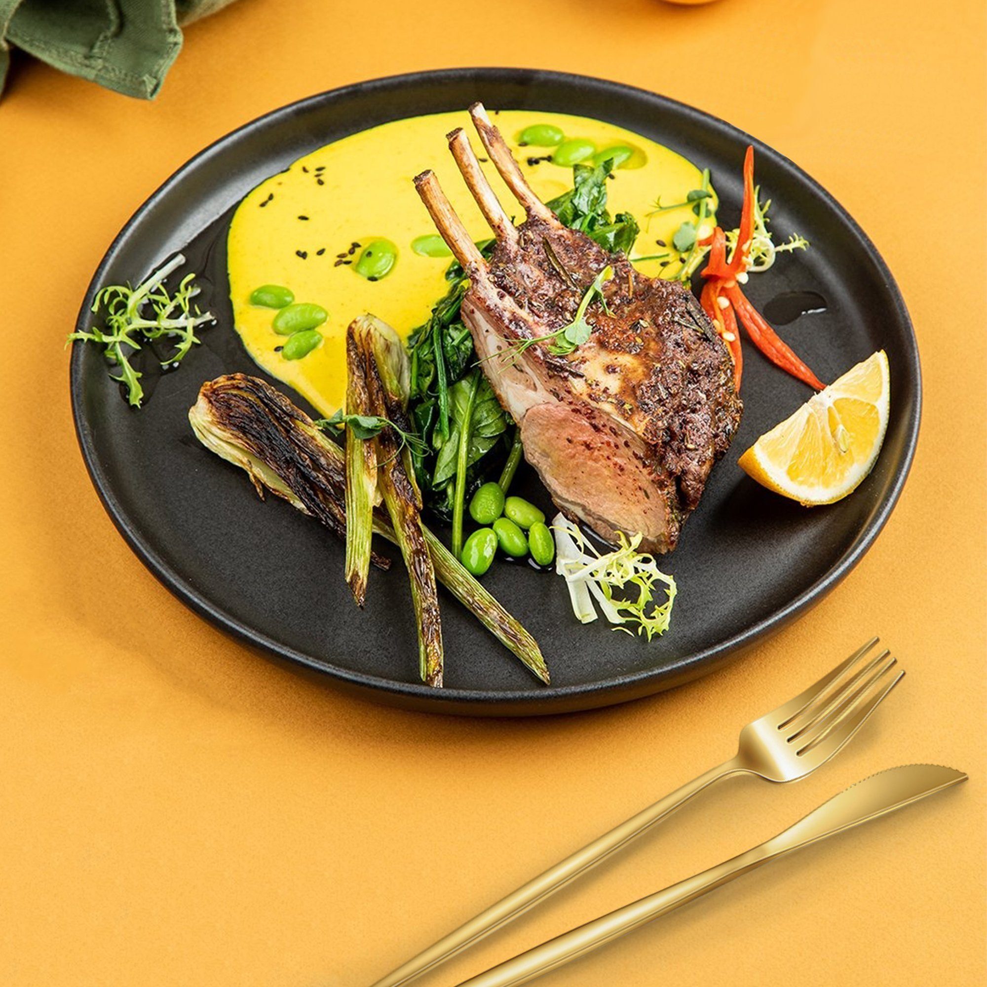 Vbrisi Besteck-Set Besteckset,30 Stück Edelstahl Besteck Set 6 Personen,Spiegelpoliert, Geeignet für Haus Restaurants Bankette Hochzeiten, spülmaschinenfest