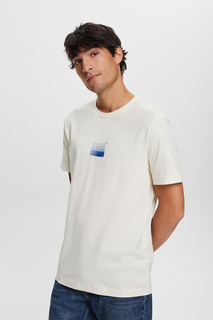 Bedrucktes Jersey-T-Shirt, 100 % Baumwolle