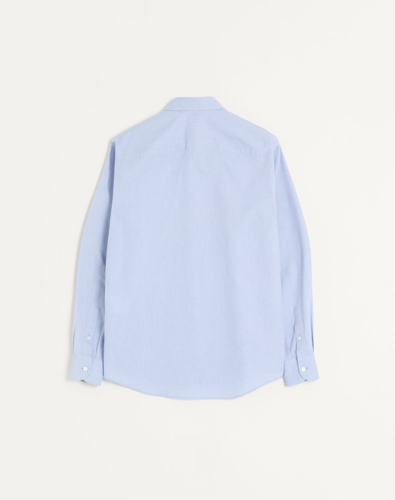 Camisa Oxford de algodão com bordado VLogo
