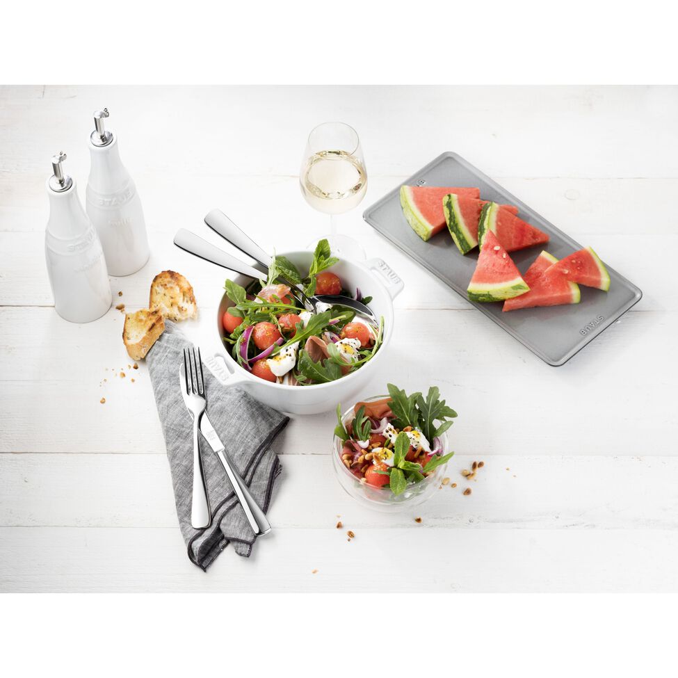 Salatschüssel 18 cm, Keramik, Reinweiß