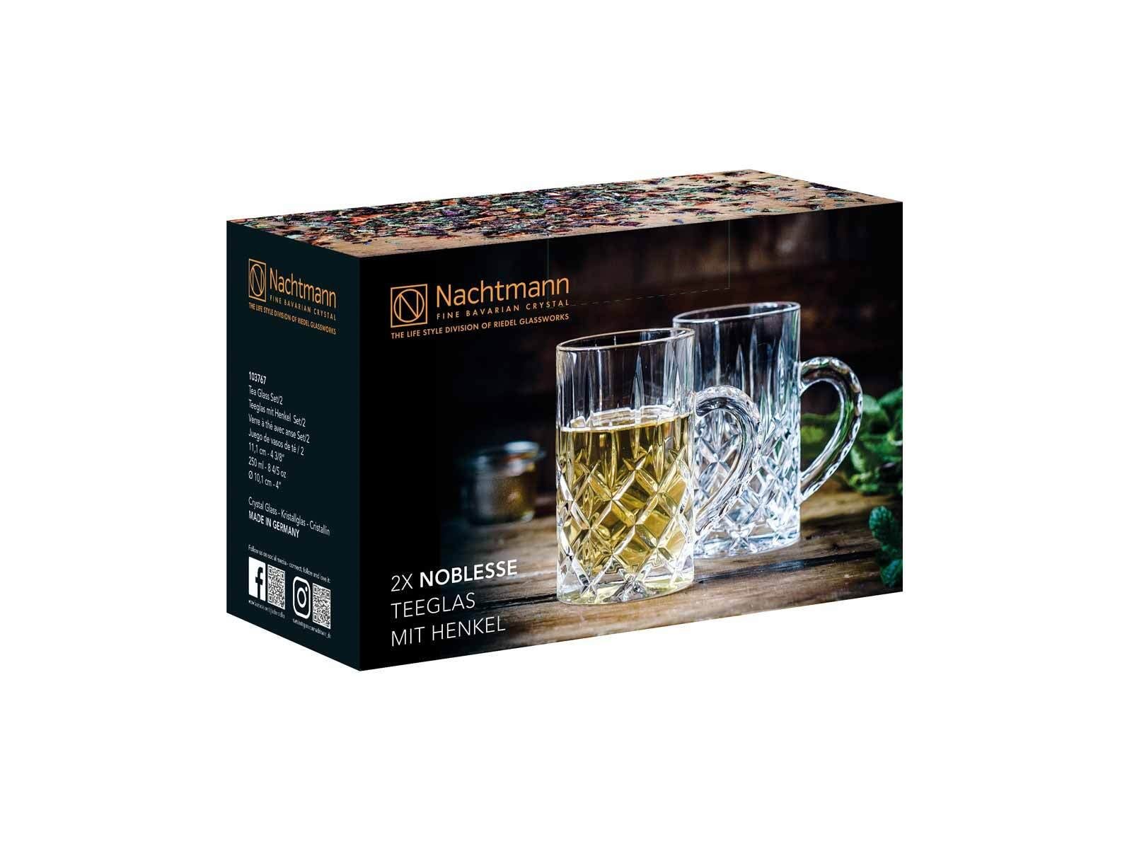 Nachtmann Teeglas Noblesse Teegläser 250 ml 2er Set, Glas