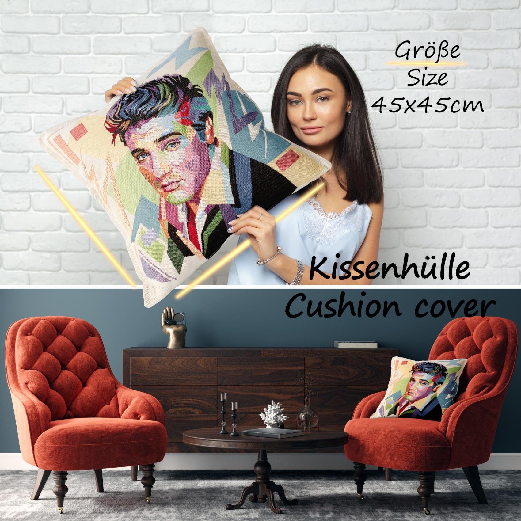 ANRO Dekokissen Kissenbezug Kissenhülle Deko Kissen Gobelin mit oder ohne Füllung, Jacquard Gobelin
