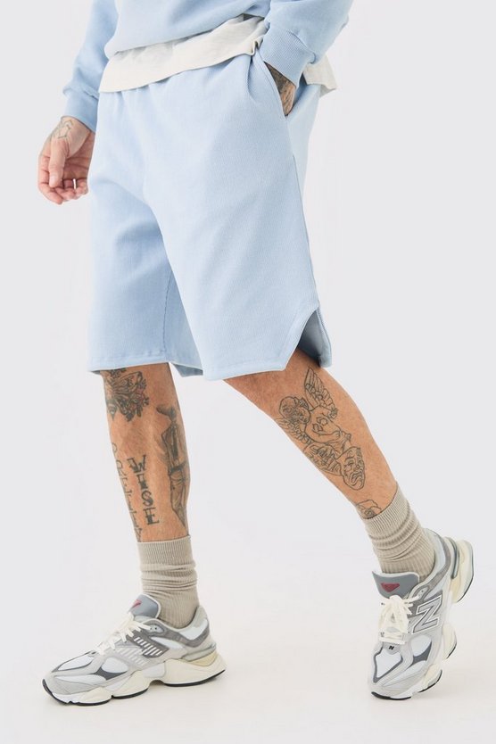 Tall gerippte Shorts