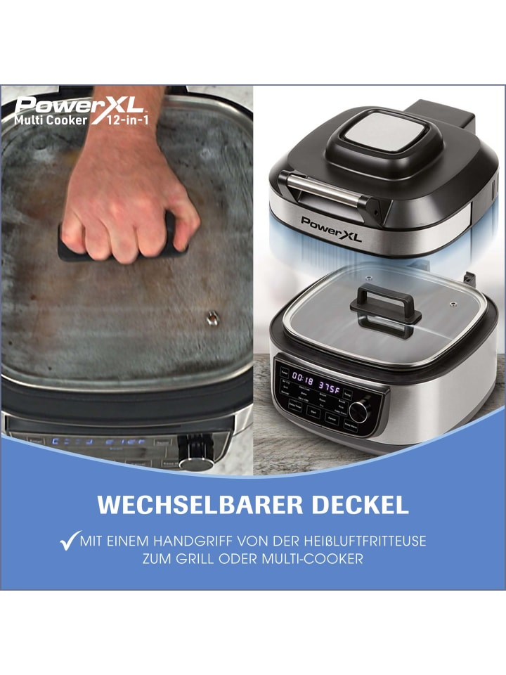 PowerXL 12in1 Multifunktionskocher Multicooker in Silber günstig kaufen onesize