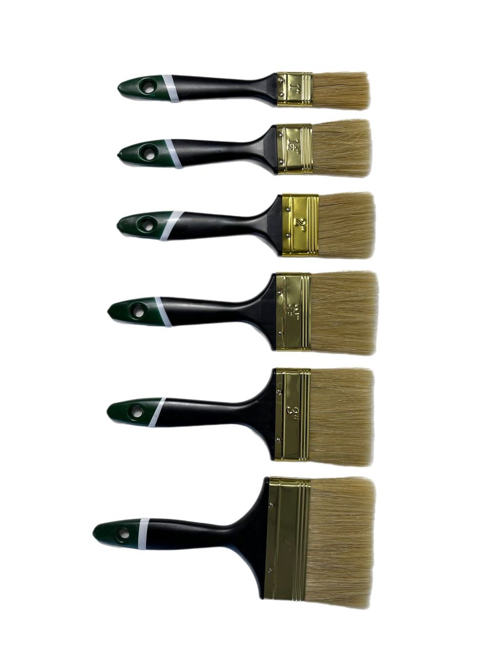 Vago-Tools Malerpinsel Pinsel 36 tlg Set Flachpinsel 25/38/50/63/75/100 mm je 6