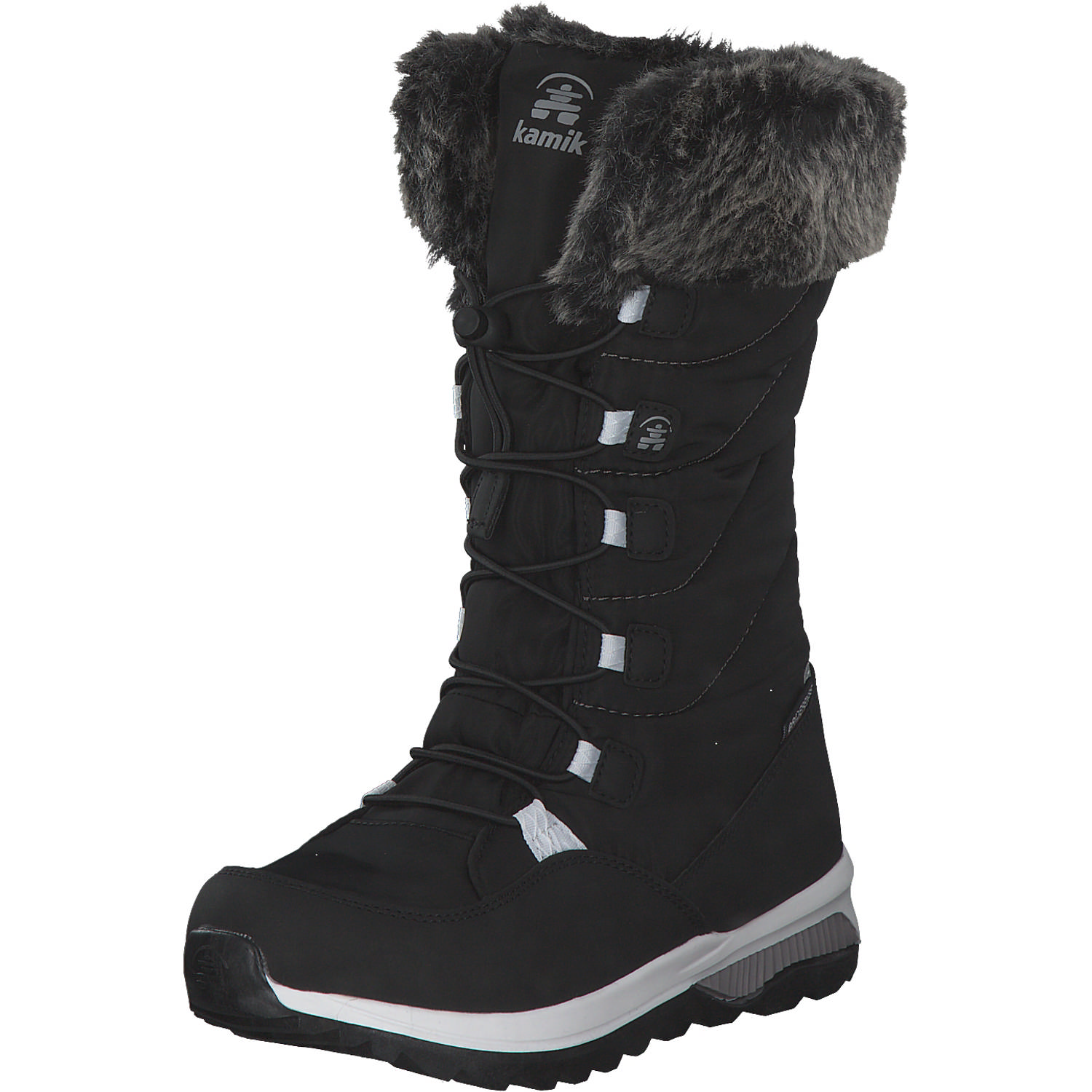 Kamik Prairie NF8057/NF4057, Winterstiefel, Kinder, Blach/White