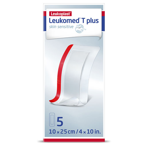 LEUKOMED T plus skin sensitive steril 10x25 cm  5 St  Pflaster