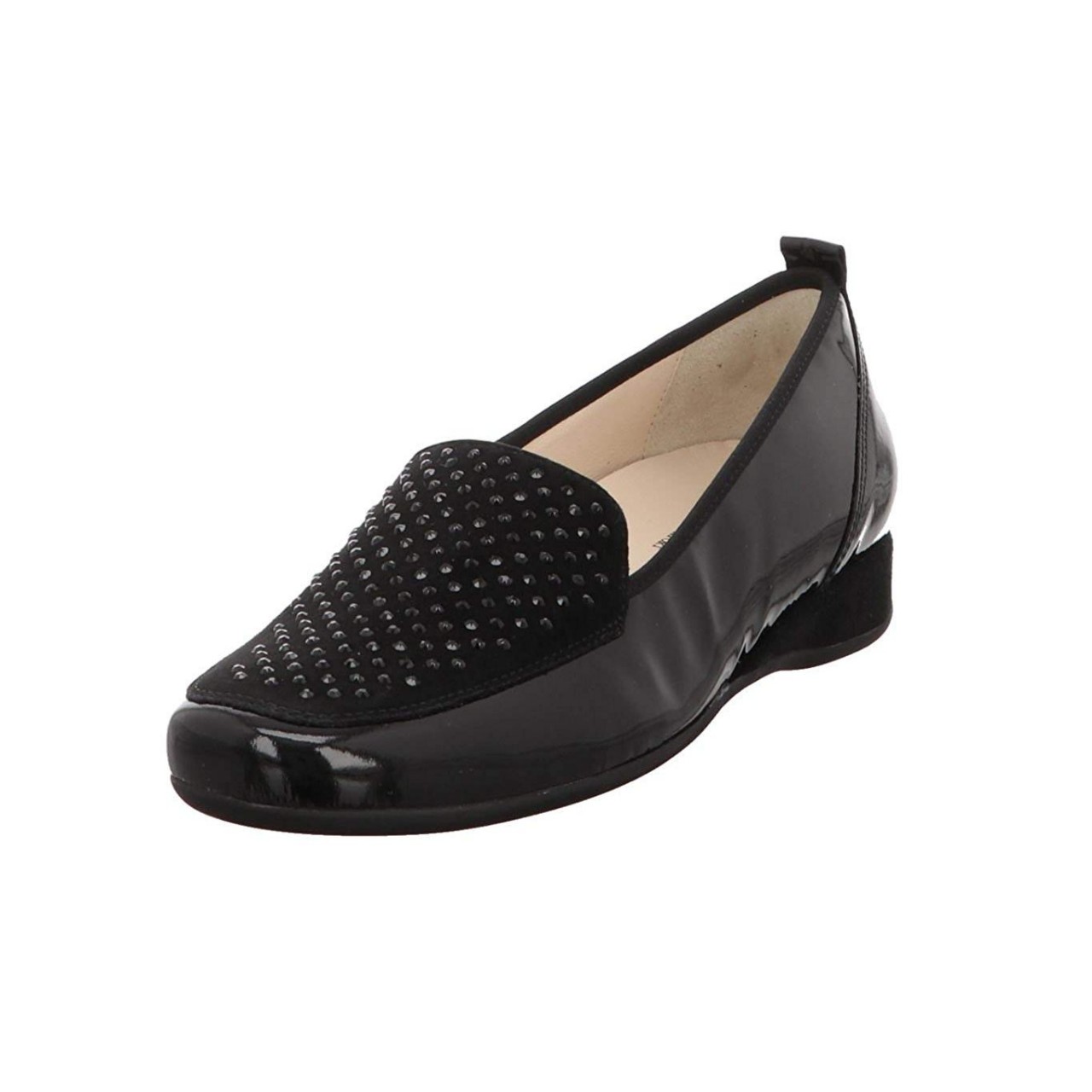 HASSIA Klassische Slipper schwarz