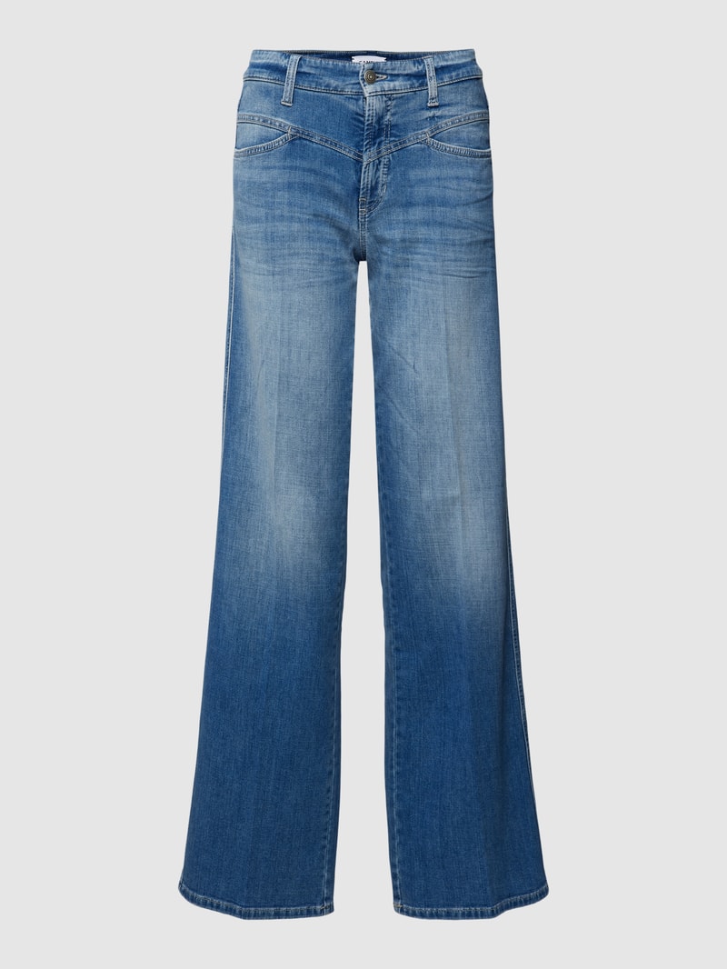 Relaxed Fit Jeans mit Reißverschluss Modell 'AIMEE SEAM' in hellblau