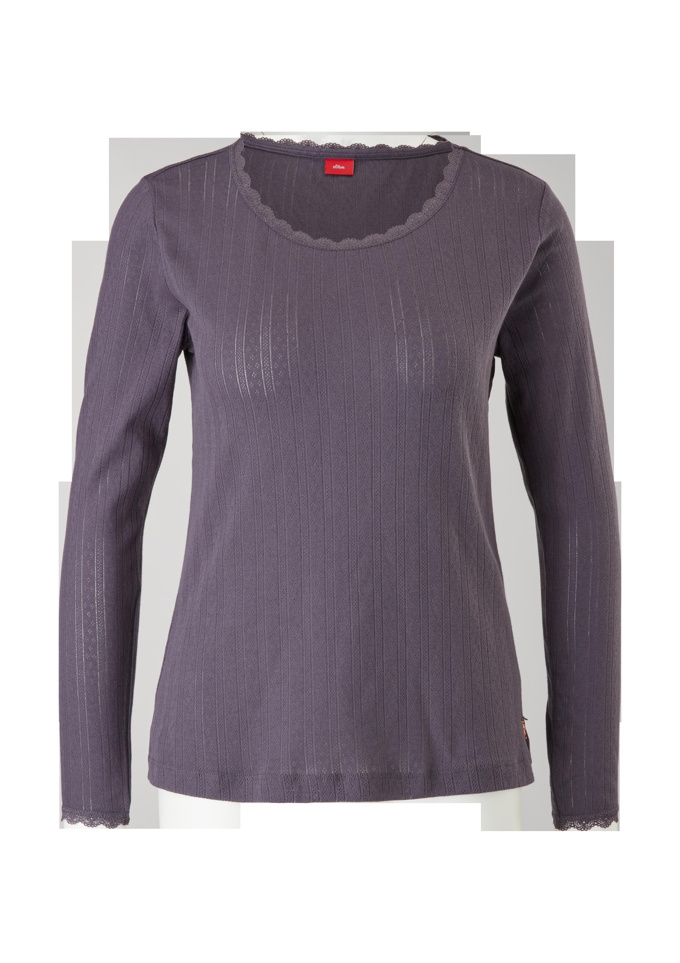 Pyjamaoberteil mit Pointellemuster  6006501-9588