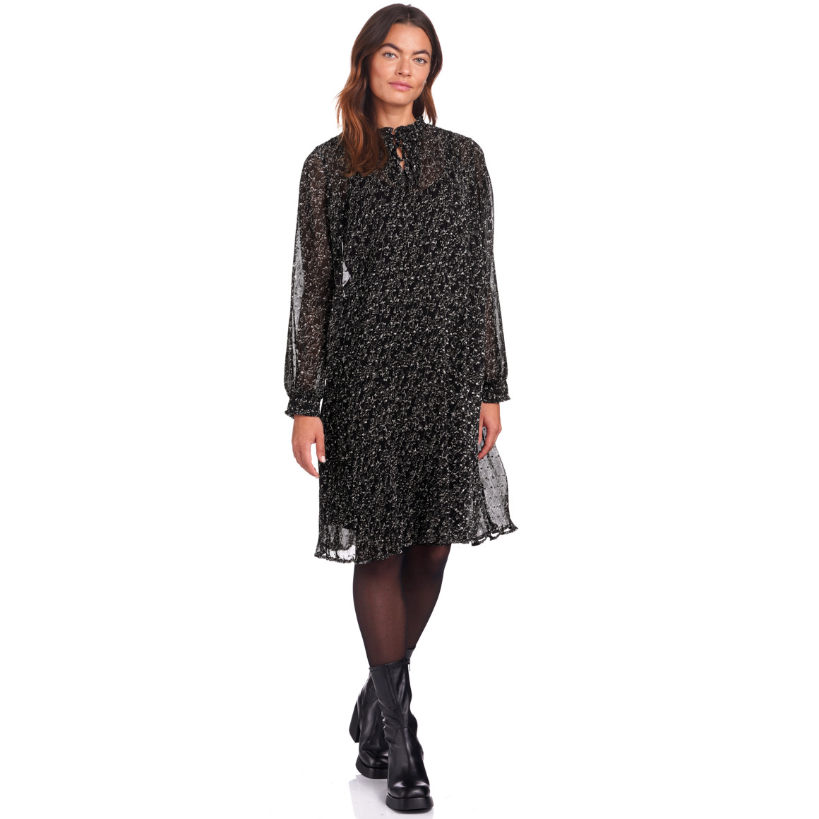 Damen Kleid mit Blumen allover
