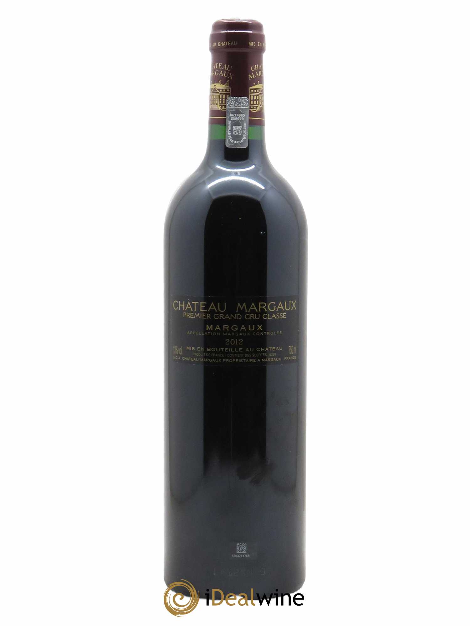Château Margaux 1er Grand Cru Classé (CBO à partir de 6 BTS) 2012 - Lot de 1 Bouteille
